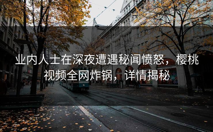 业内人士在深夜遭遇秘闻愤怒，樱桃视频全网炸锅，详情揭秘